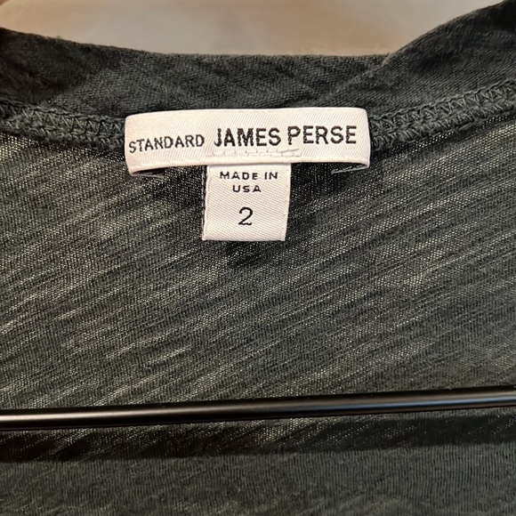 James Perse Sheer Casual V Neck - Picture 3 of 5